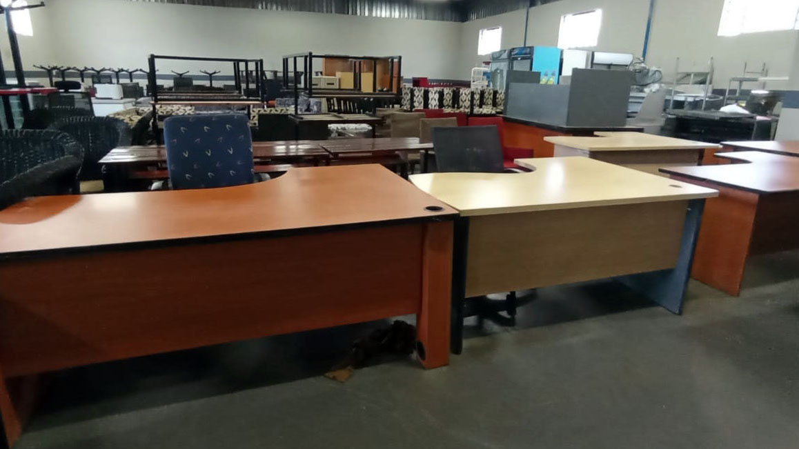 Beyond hospitality, the auction also features office furniture and electronics, including filing cabinets, desks, chairs, computers, printers and laptops. 